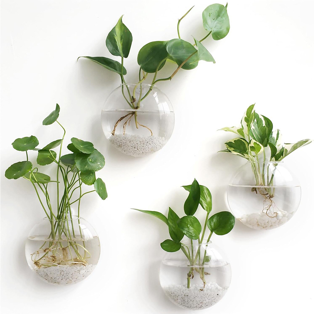 2/4/6 Pack Wall Hanging Glass  - Self-Watering Planter recension och pris