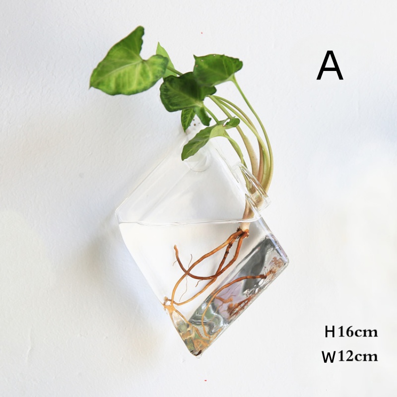 Wall Hanging Glass Terrarium - - Self-Watering Planter recension och pris