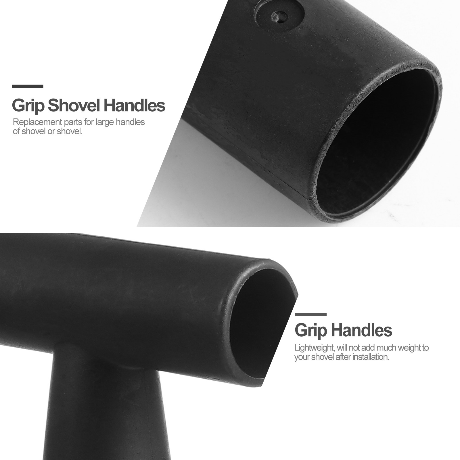 2Pcs T-Shape Shovel Handle Rep - Spade Digging Fork recension och pris
